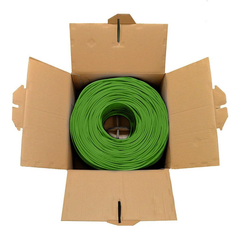 DRIPSTONE - 600006 CAT6 Solid UTP Cable 23AWG 1000ft LAN Network Ethernet RJ45 Wire, Green (600121) - Image 3